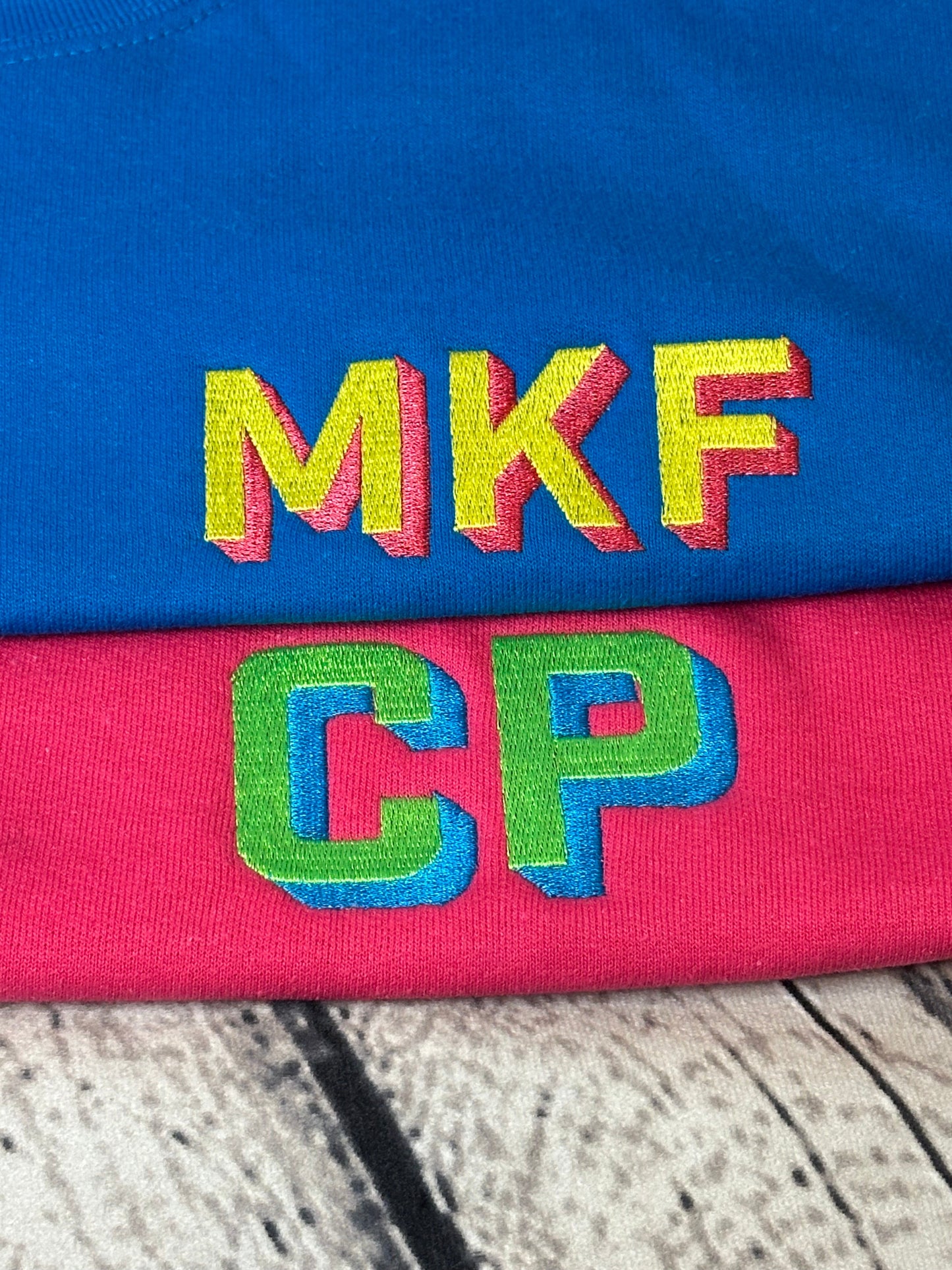 NEON Shadow Block Embroidered Monogram Sweatshirt